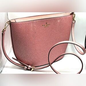 Kate Spade Pink Glitter Crossbody Bag